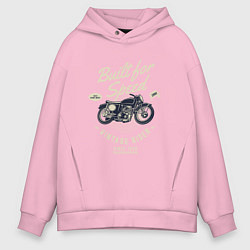 Толстовка оверсайз мужская Vintage Moto, цвет: светло-розовый