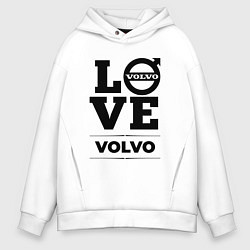 Толстовка оверсайз мужская Volvo Love Classic, цвет: белый