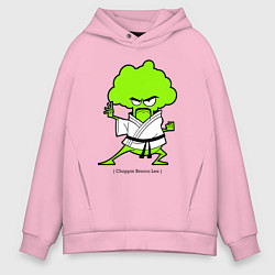 Толстовка оверсайз мужская Choppin Brocco Lee, цвет: светло-розовый