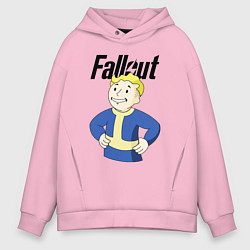 Толстовка оверсайз мужская Fallout blondie boy, цвет: светло-розовый