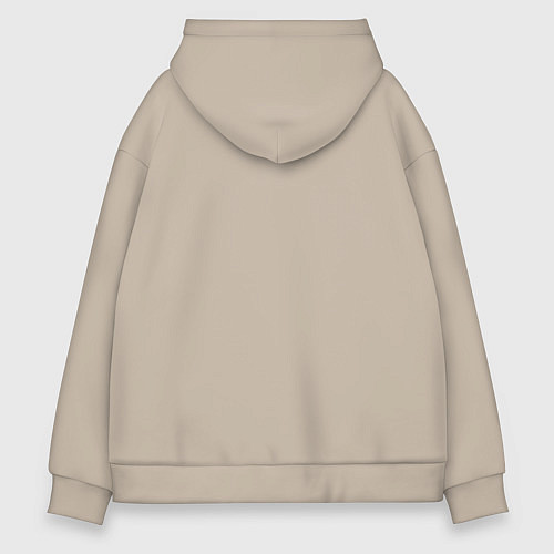 Мужское худи оверсайз Полина это ум, красота и легенда / Миндальный – фото 2