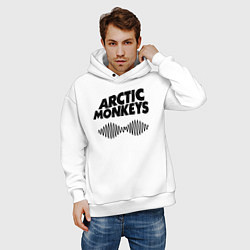 Толстовка оверсайз мужская Arctic Monkeys, цвет: белый — фото 2