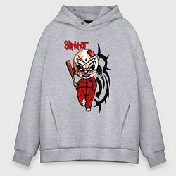 Толстовка оверсайз мужская Slipknot fan, цвет: меланж