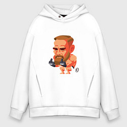 Толстовка оверсайз мужская Conor UFC, цвет: белый