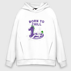 Мужское худи оверсайз Born to chill