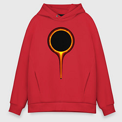 Толстовка оверсайз мужская Dark Souls, цвет: красный