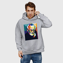 Толстовка оверсайз мужская Стэн, цвет: меланж — фото 2