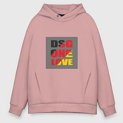 Толстовка оверсайз мужская Коробка DSG, цвет: пыльно-розовый