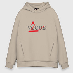 Толстовка оверсайз мужская VAG not VOGUE, цвет: миндальный