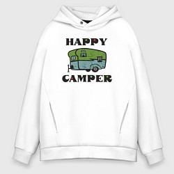 Толстовка оверсайз мужская Camper, цвет: белый