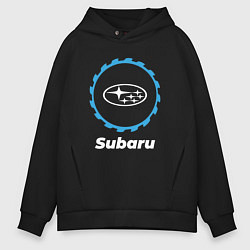 Толстовка оверсайз мужская Subaru в стиле Top Gear, цвет: черный