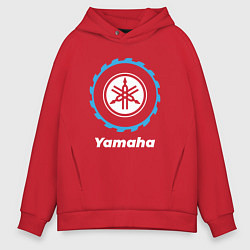 Толстовка оверсайз мужская Yamaha в стиле Top Gear, цвет: красный