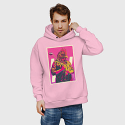 Толстовка оверсайз мужская Dangerous Jacket, цвет: светло-розовый — фото 2