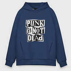 Толстовка оверсайз мужская Punks, цвет: тёмно-синий