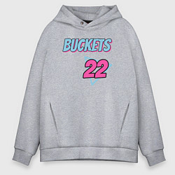 Толстовка оверсайз мужская Buckets 22, цвет: меланж