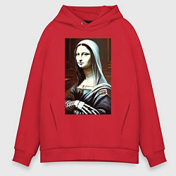 Мужское худи оверсайз Mona Lisa from Elm street - horror