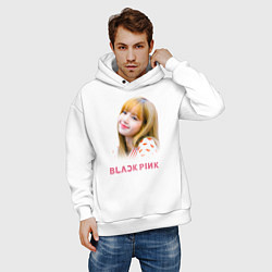 Толстовка оверсайз мужская Lisa Blackpink, цвет: белый — фото 2