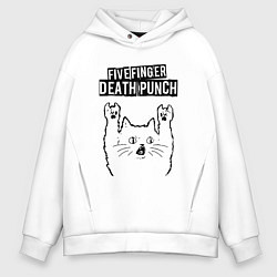 Мужское худи оверсайз Five Finger Death Punch - rock cat