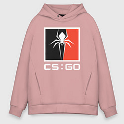 Толстовка оверсайз мужская CS spider, цвет: пыльно-розовый