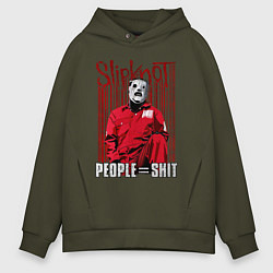 Толстовка оверсайз мужская Slipknot Corey, цвет: хаки