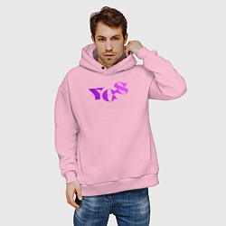 Толстовка оверсайз мужская За деньги - Да, цвет: светло-розовый — фото 2