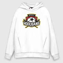 Толстовка оверсайз мужская Spirit hooligans, цвет: белый