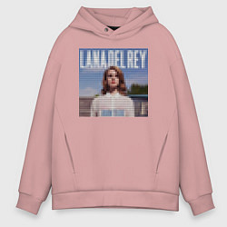 Толстовка оверсайз мужская Лего Лана дель Рей, цвет: пыльно-розовый