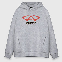 Толстовка оверсайз мужская Chery Logo, цвет: меланж