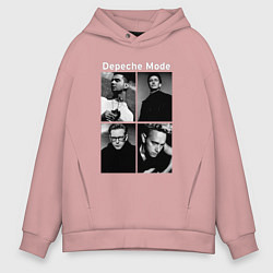 Толстовка оверсайз мужская Depeche Mode Violator 2, цвет: пыльно-розовый