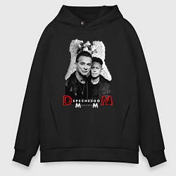 Толстовка оверсайз мужская Depeche Mode - Dave Gahan and Martin Gore, цвет: черный
