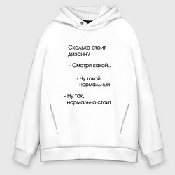 Мужское худи оверсайз Сколько стоит дизайн?