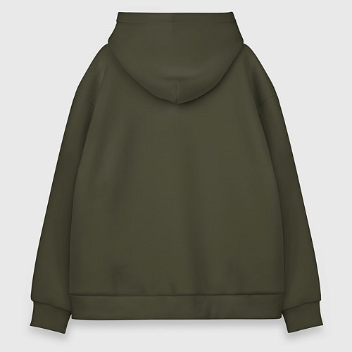Мужское худи оверсайз Ugly lawn mowing sweater / Хаки – фото 2