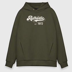 Толстовка оверсайз мужская Authentic 1972, цвет: хаки
