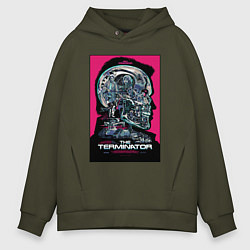 Толстовка оверсайз мужская Terminator 1, цвет: хаки
