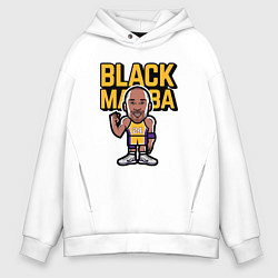 Толстовка оверсайз мужская Kobe black mamba, цвет: белый