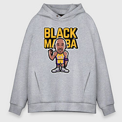 Толстовка оверсайз мужская Kobe black mamba, цвет: меланж