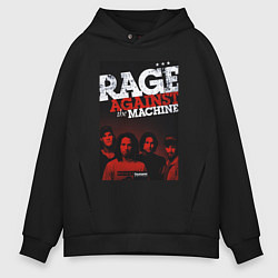 Толстовка оверсайз мужская RATM - all group, цвет: черный