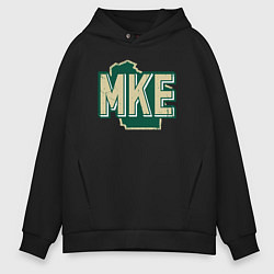 Мужское худи оверсайз Mke Bucks