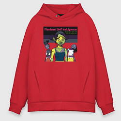Толстовка оверсайз мужская Mindless Self Indulgence rock group, цвет: красный