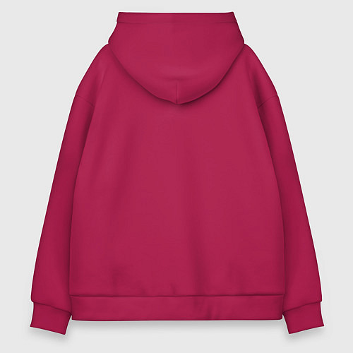 Мужское худи оверсайз Я робот / Маджента – фото 2