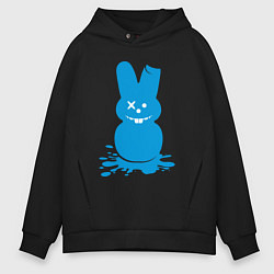 Толстовка оверсайз мужская Blue bunny, цвет: черный