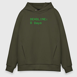 Толстовка оверсайз мужская Lethal Company: Deadline Days, цвет: хаки