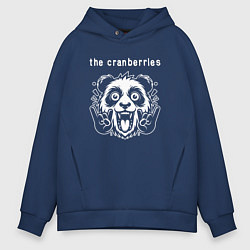 Толстовка оверсайз мужская The Cranberries rock panda, цвет: тёмно-синий