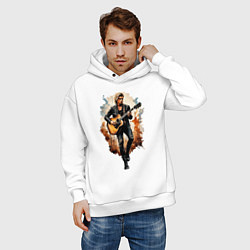 Толстовка оверсайз мужская Солист Калео, цвет: белый — фото 2