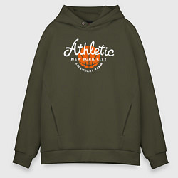 Толстовка оверсайз мужская Athletic basketball, цвет: хаки