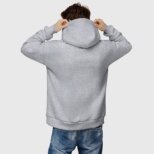 Мужское худи оверсайз Возведение знамени победы / Меланж – фото 4