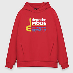 Толстовка оверсайз мужская Deepche Mode - Some great reward, цвет: красный