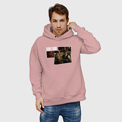 Толстовка оверсайз мужская Emily and Edward - Alone in the dark, цвет: пыльно-розовый — фото 2