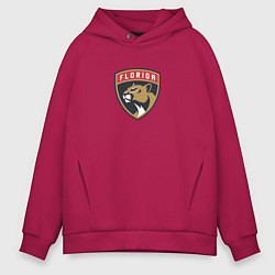 Толстовка оверсайз мужская Florida Panthers NHL, цвет: маджента