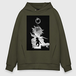 Толстовка оверсайз мужская Семь смертных грехов Мелиодас, цвет: хаки